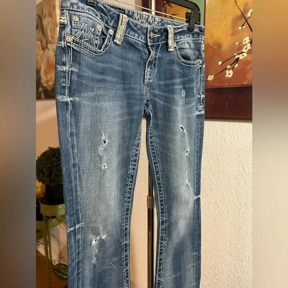 Miss Me distressed/rigged jeans size 27/33 - Picture 5 of 13